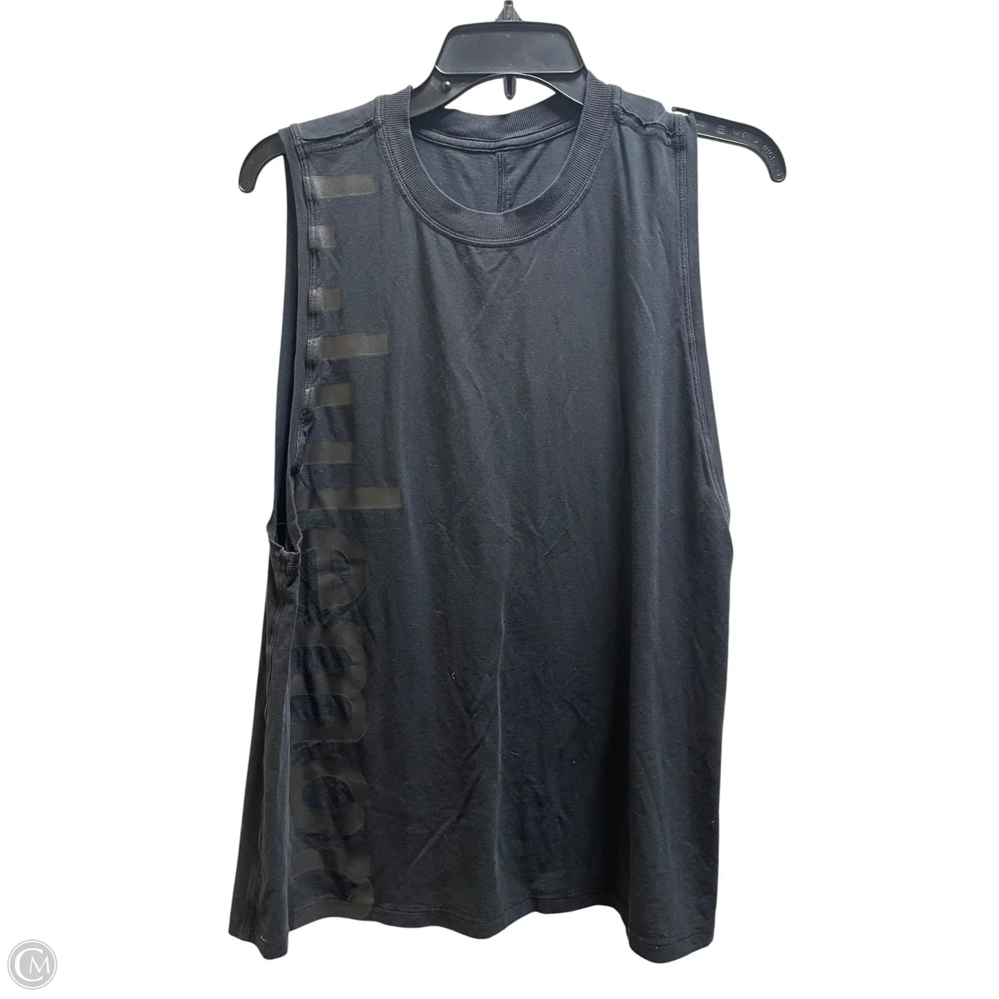Athletic Tank Top By Lululemon In Black, Size: L
