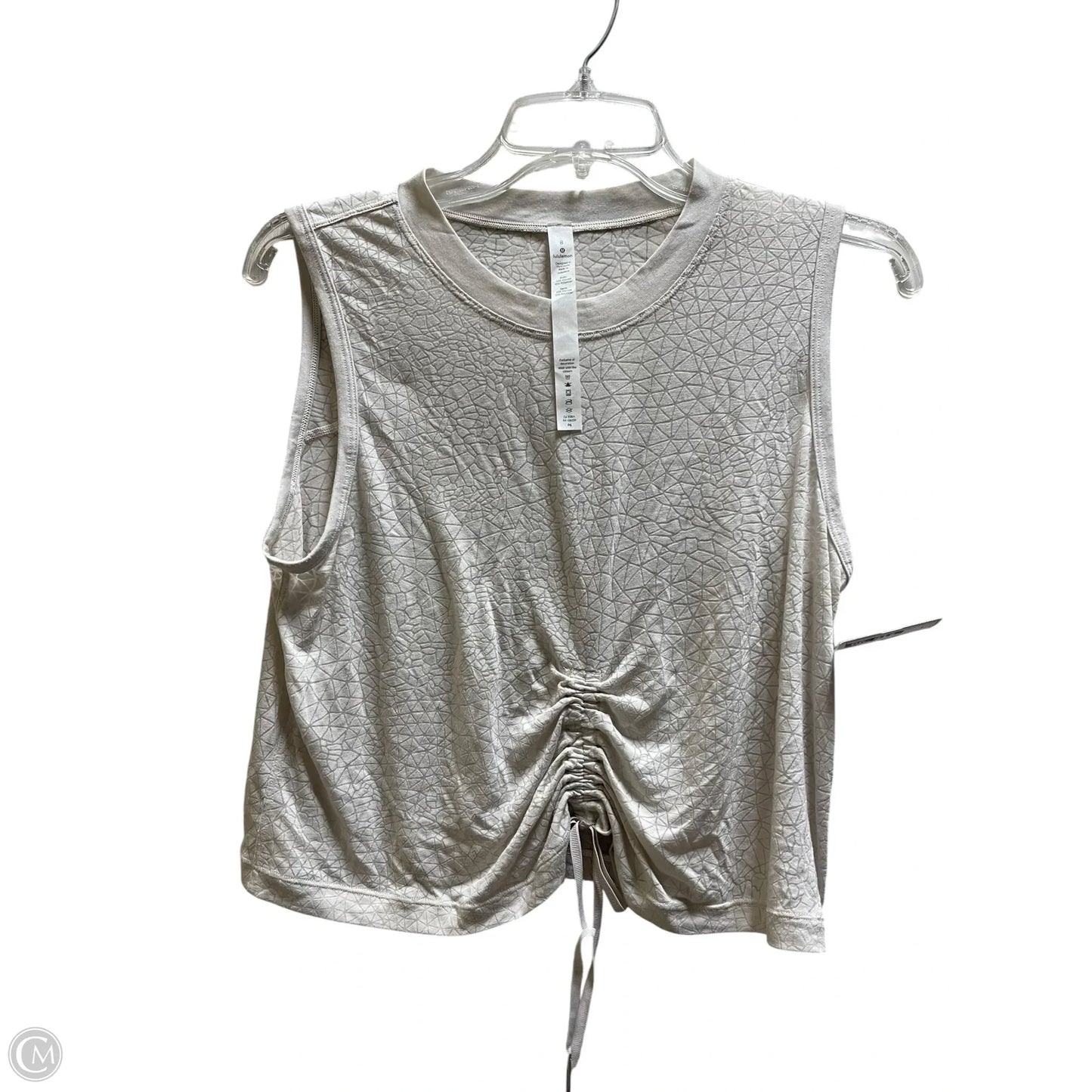 Athletic Tank Top By Lululemon In White, Size: 8