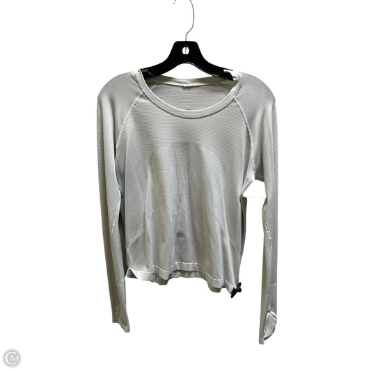 Athletic Top Long Sleeve Crewneck By Lululemon In Grey, Size: 10