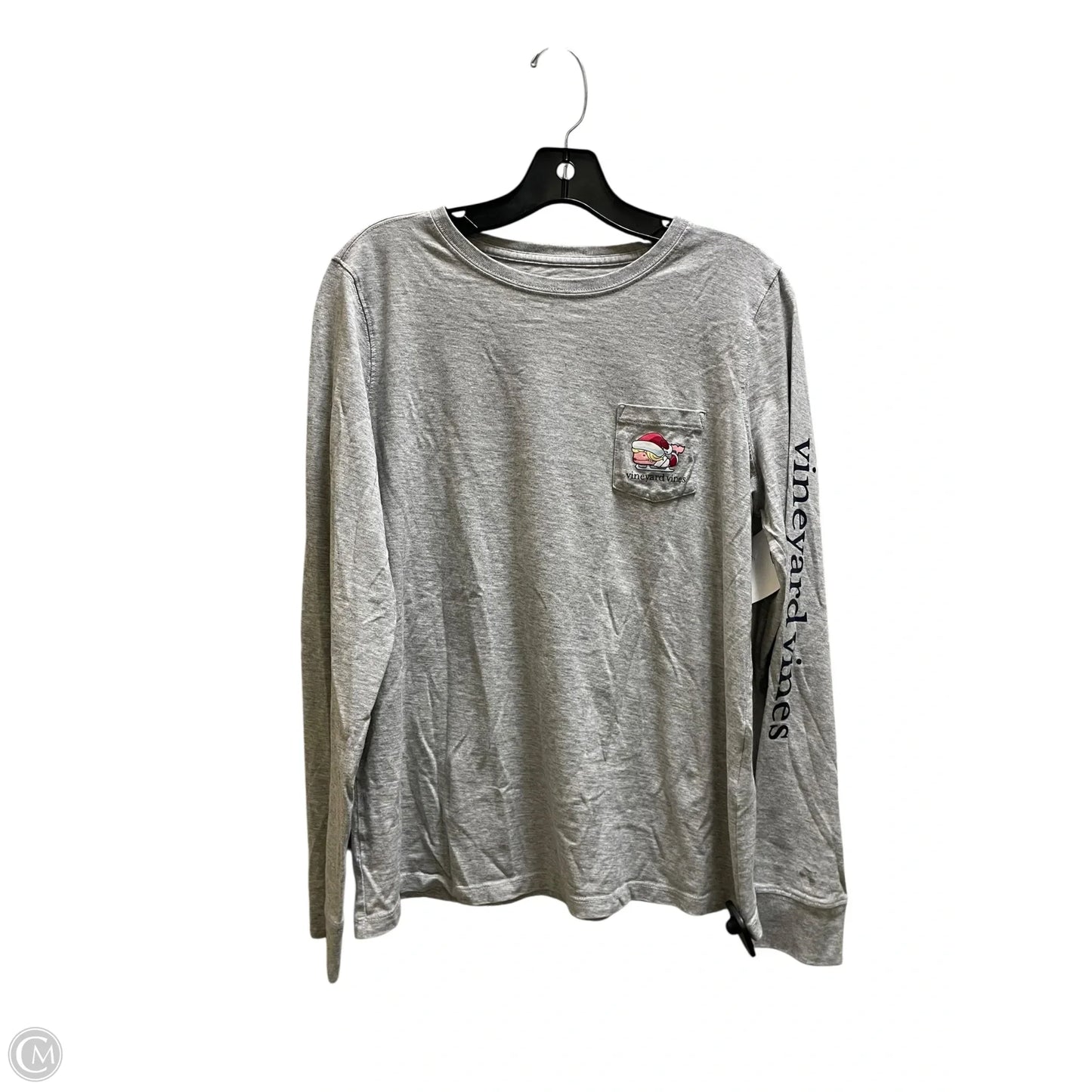Top Long Sleeve By Vineyard Vines In Grey, Size: M