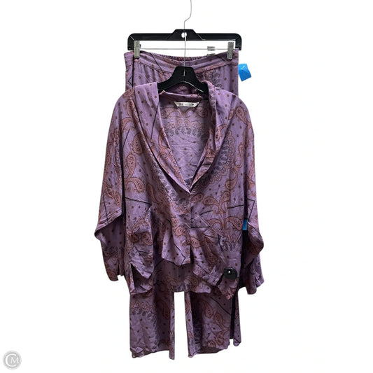 Pants Set 2pc By Zara In Purple, Size: L
