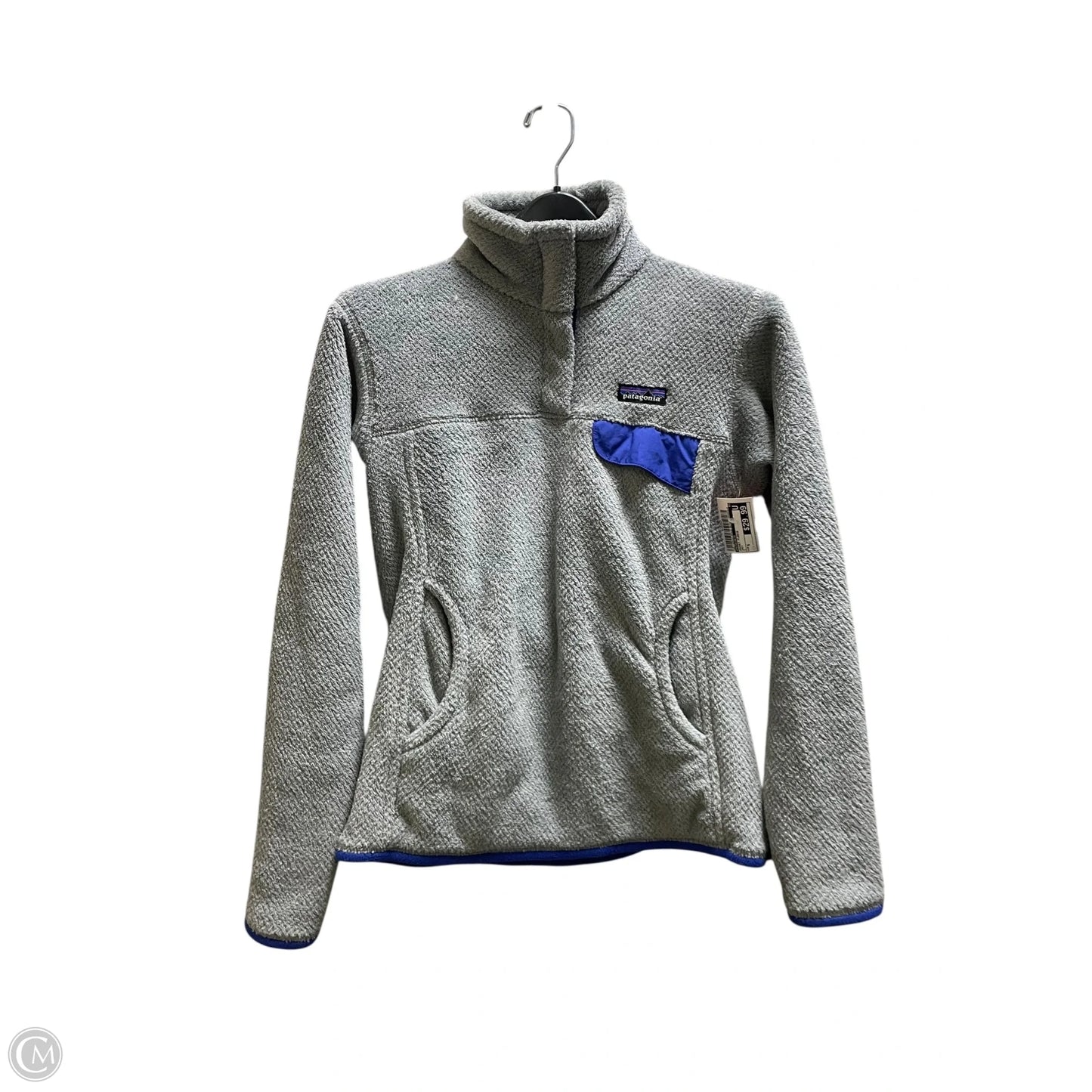 Jacket Fleece By Patagonia In Grey, Size: S