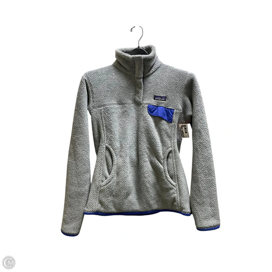Jacket Fleece By Patagonia In Grey, Size: S