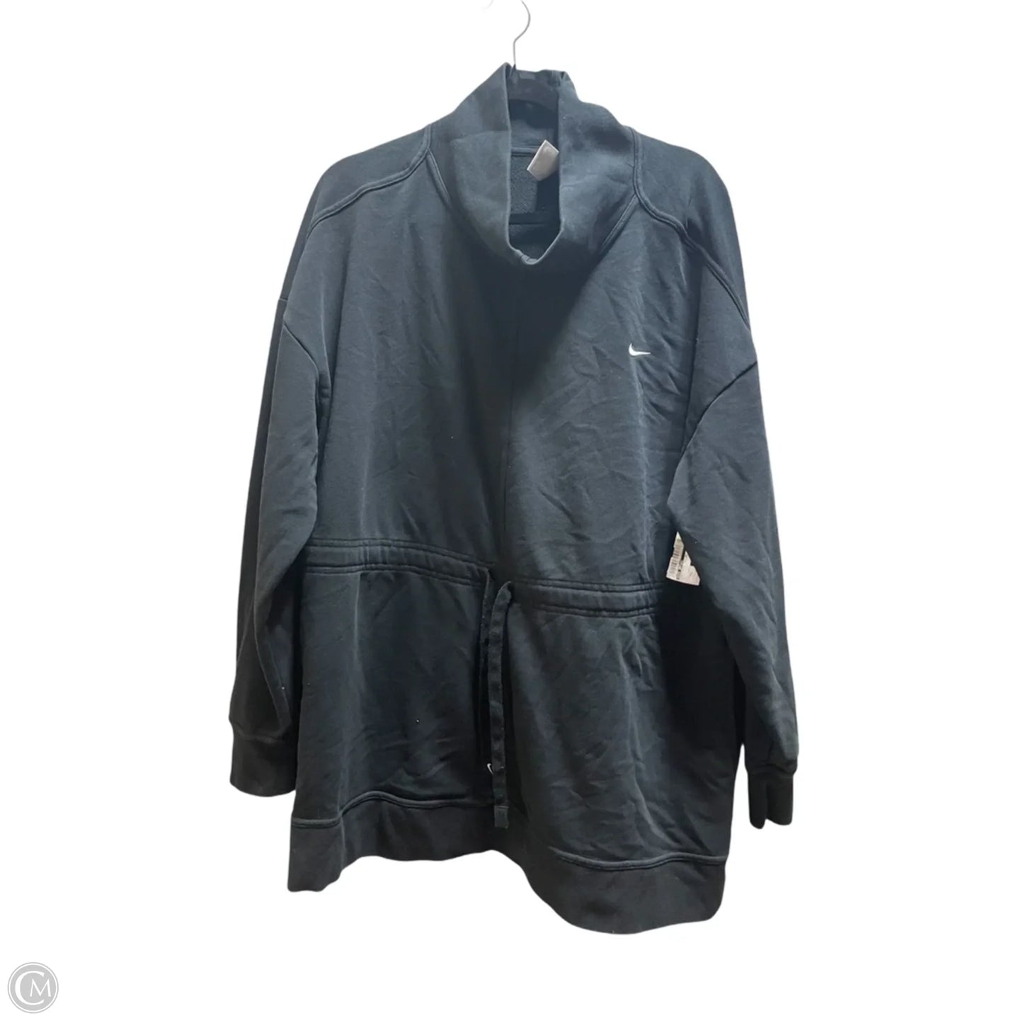 Sweatshirt Collar By Nike Apparel In Black, Size: Xxl