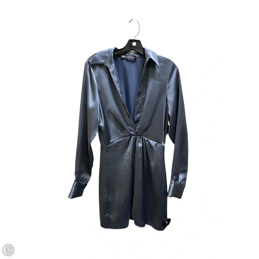 Dress Casual Short By Zara In Blue, Size: Xs