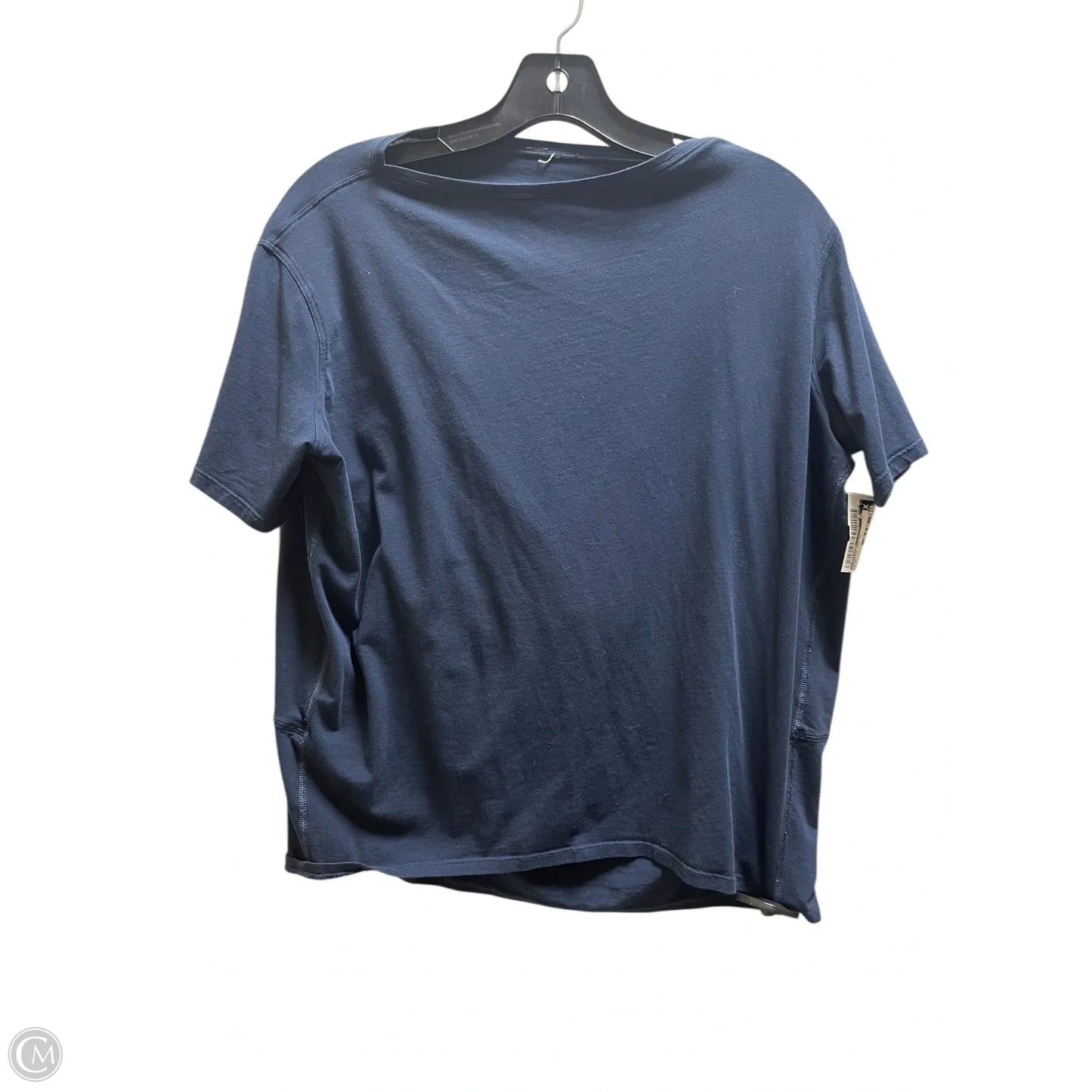 Athletic Top Short Sleeve By Lululemon In Blue, Size: 4