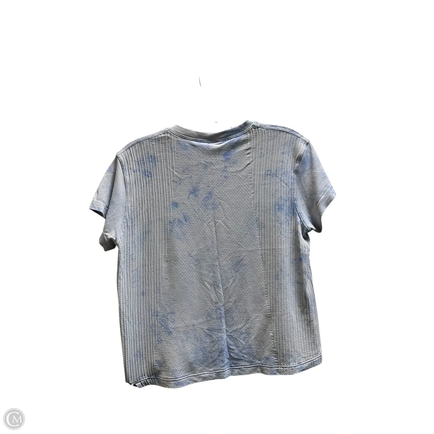 Athletic Top Short Sleeve By Lululemon In Blue, Size: 4