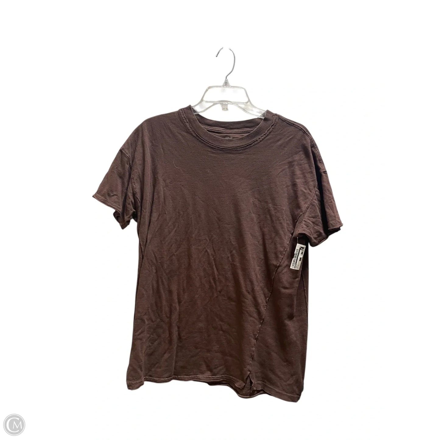 Top Short Sleeve By Aerie In Brown, Size: Xs