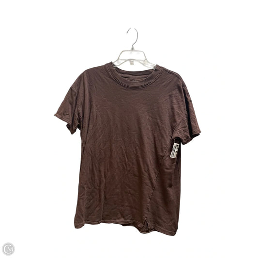 Top Short Sleeve By Aerie In Brown, Size: Xs
