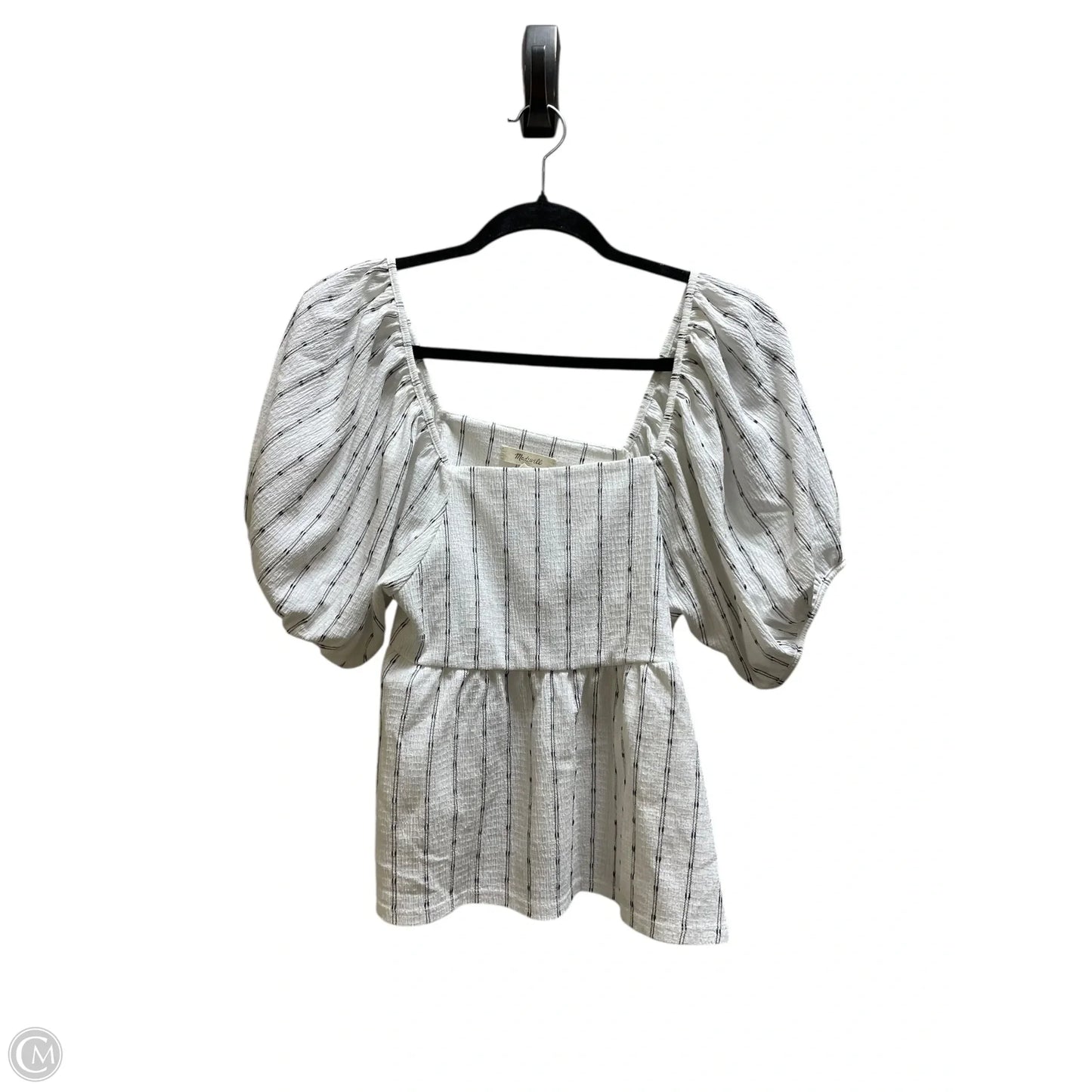 Top Short Sleeve By Madewell In White, Size: S