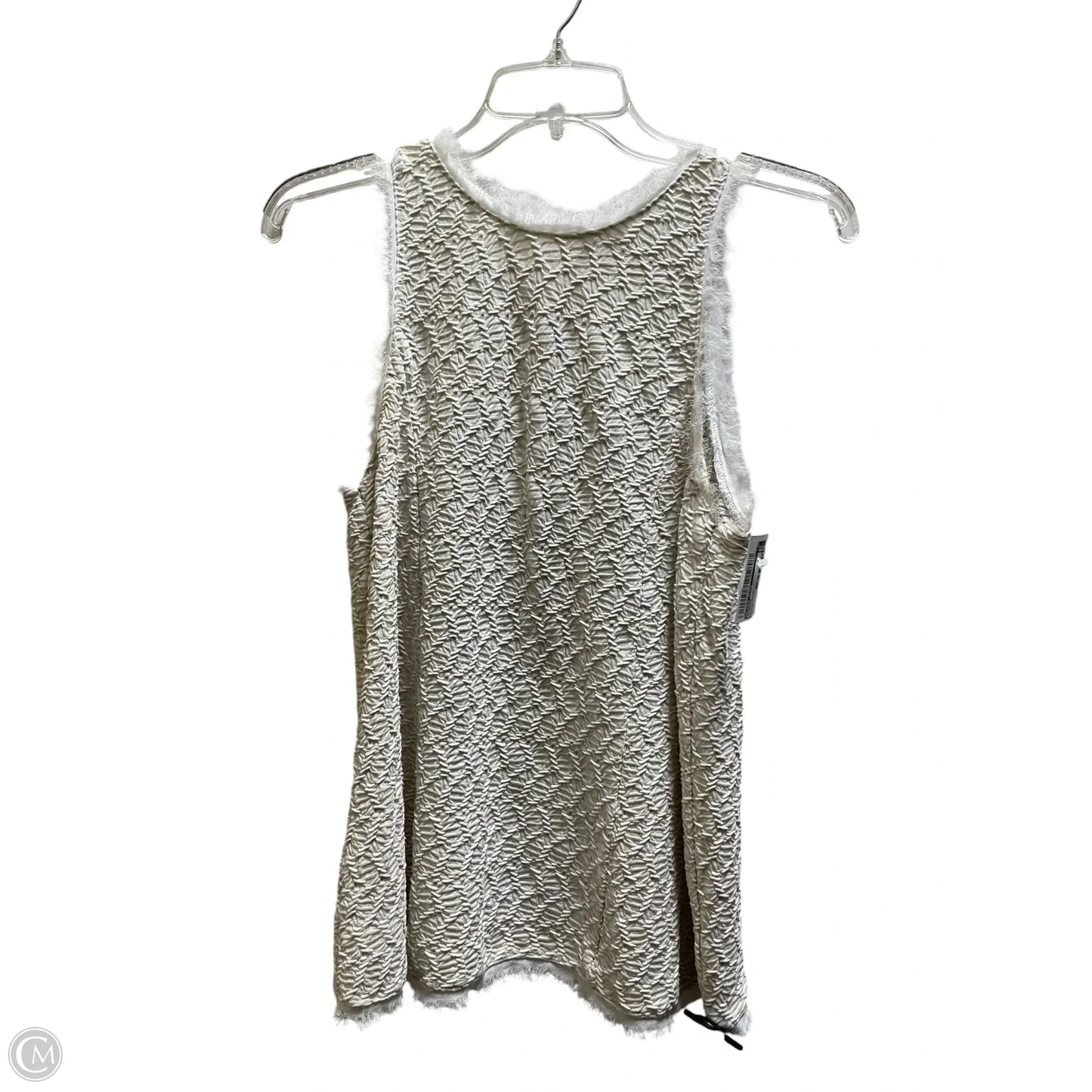 Top Sleeveless By Anthropologie In Cream, Size: S