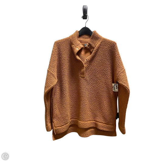 Jacket Fleece By Aerie In Brown, Size: S