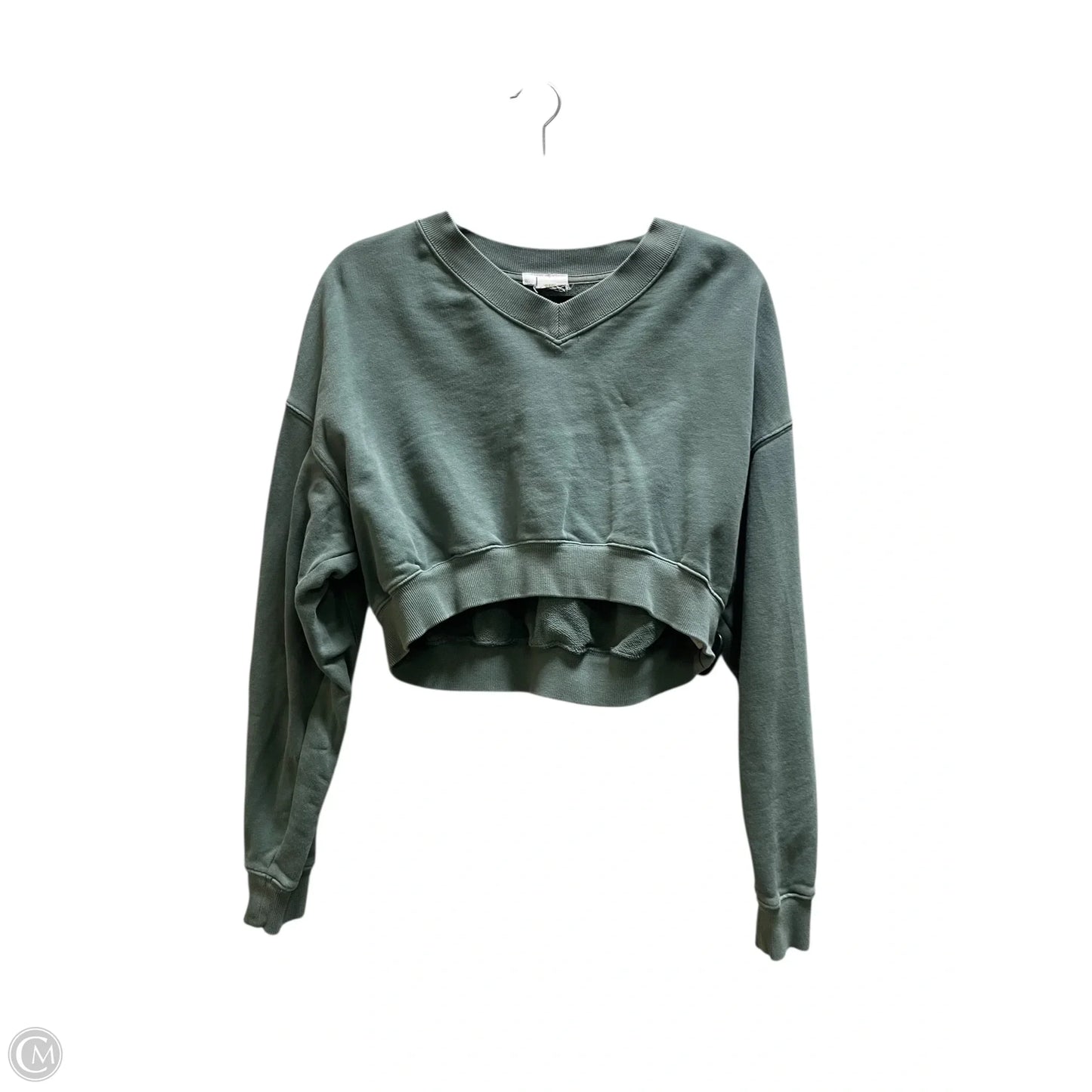 Top Long Sleeve By Aerie In Green, Size: S