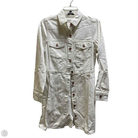 frye white denim dress Frye Women's Belted Denim Mini Dress