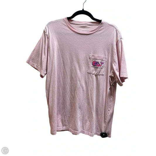 Top Short Sleeve By Vineyard Vines In Pink, Size: M