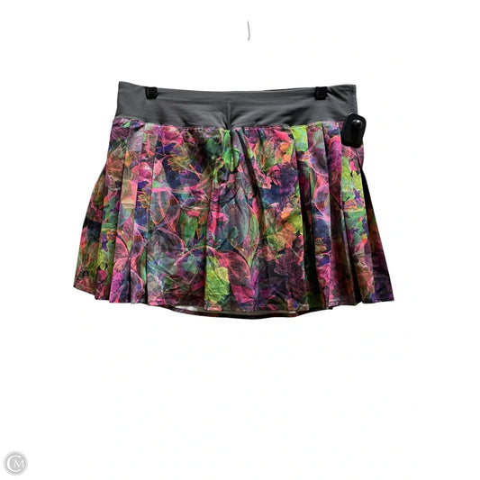 Athletic Skirt By Lululemon In Multi-colored, Size: 10