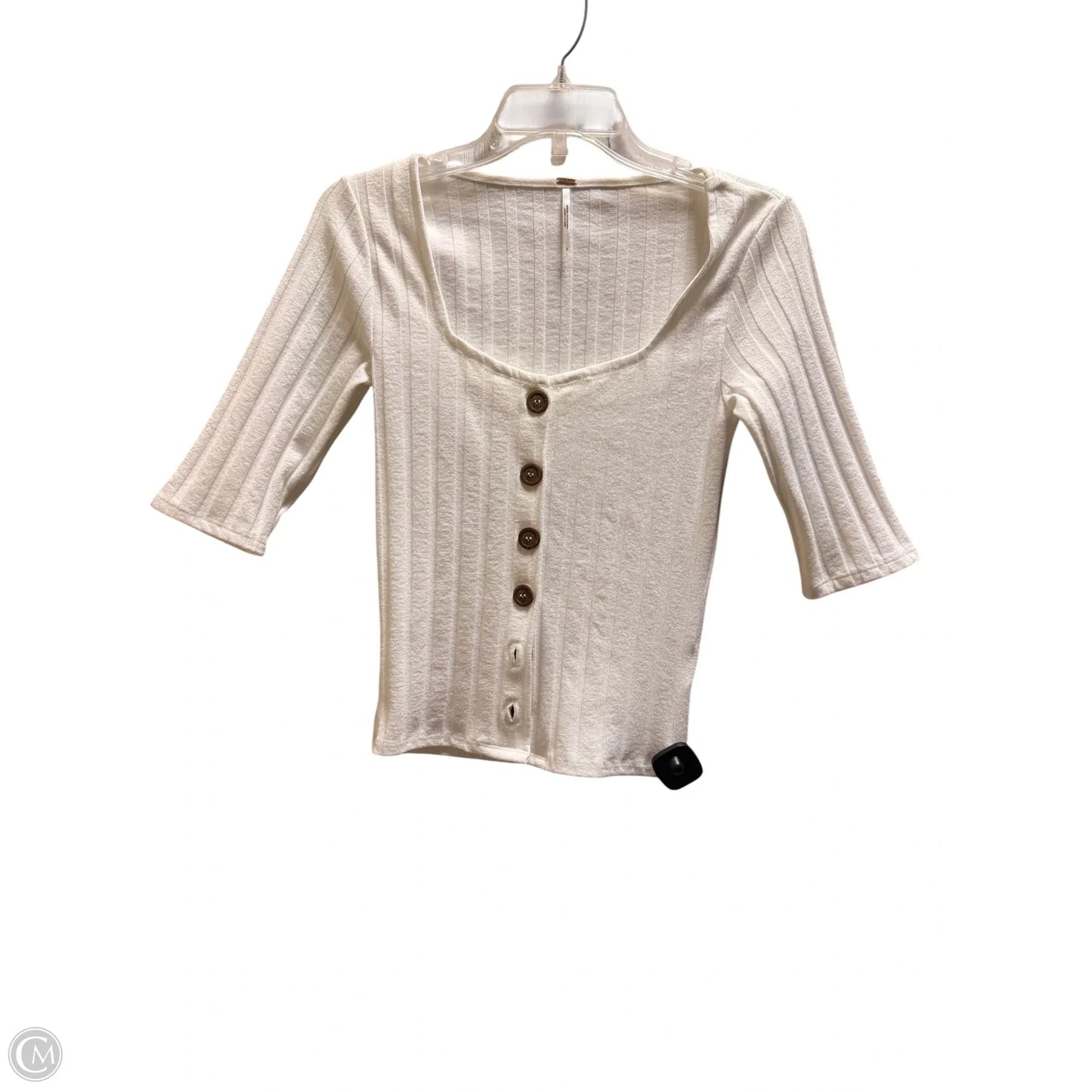 Top Short Sleeve By Free People In White, Size: S