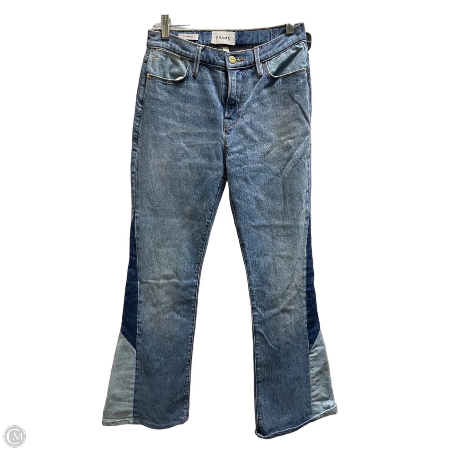 Jeans Boot Cut By Frame In Blue Denim, Size: 0