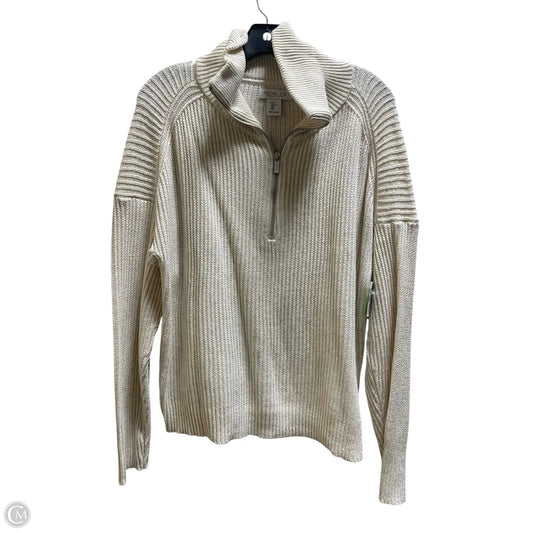 Sweatshirt Collar By Rachel Zoe In Cream, Size: L