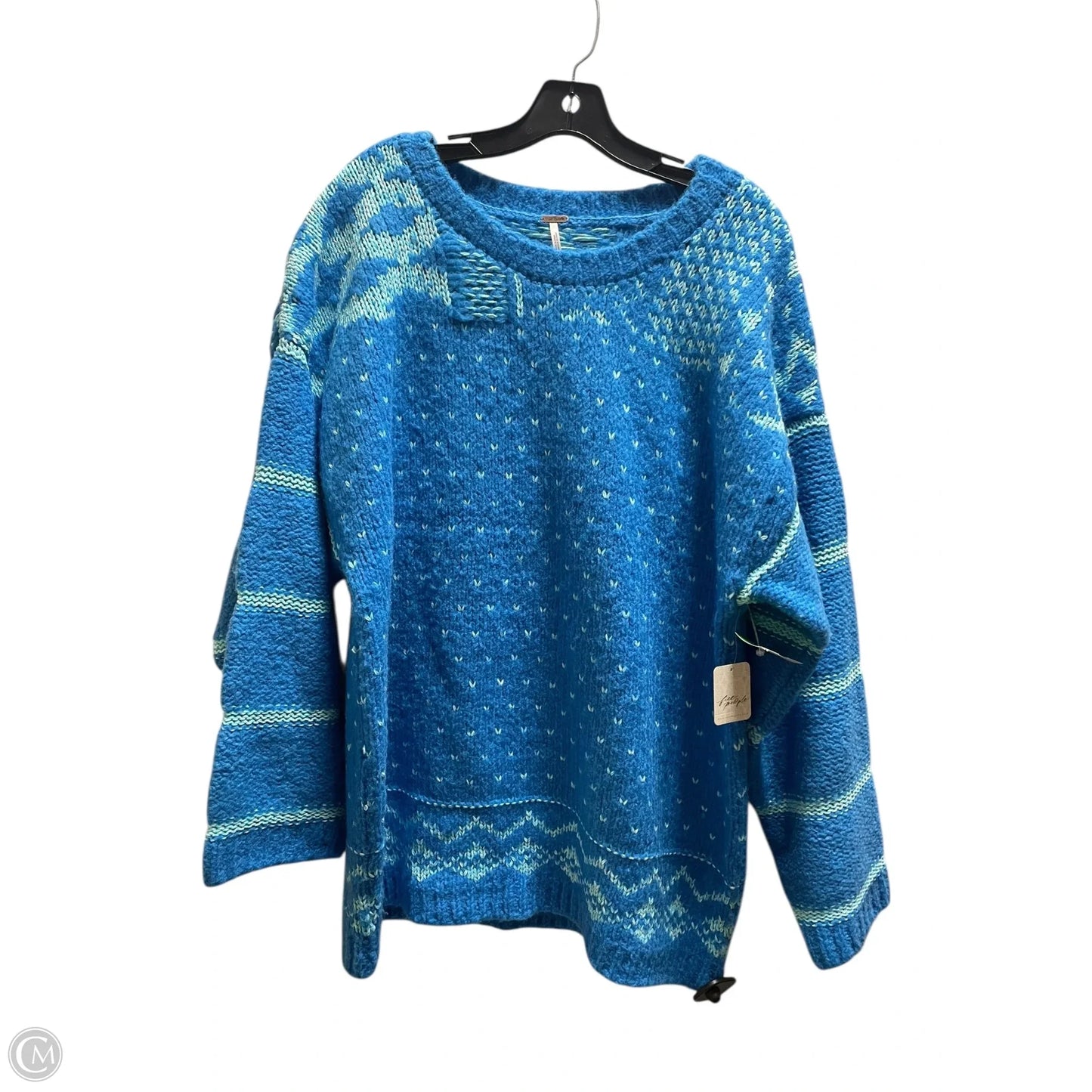 Sweater By Free People In Blue, Size: Xl