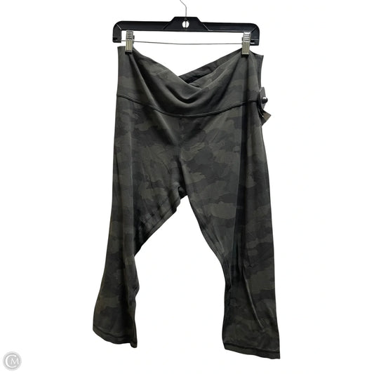 Athletic Leggings By Lululemon In Camouflage Print, Size: 16