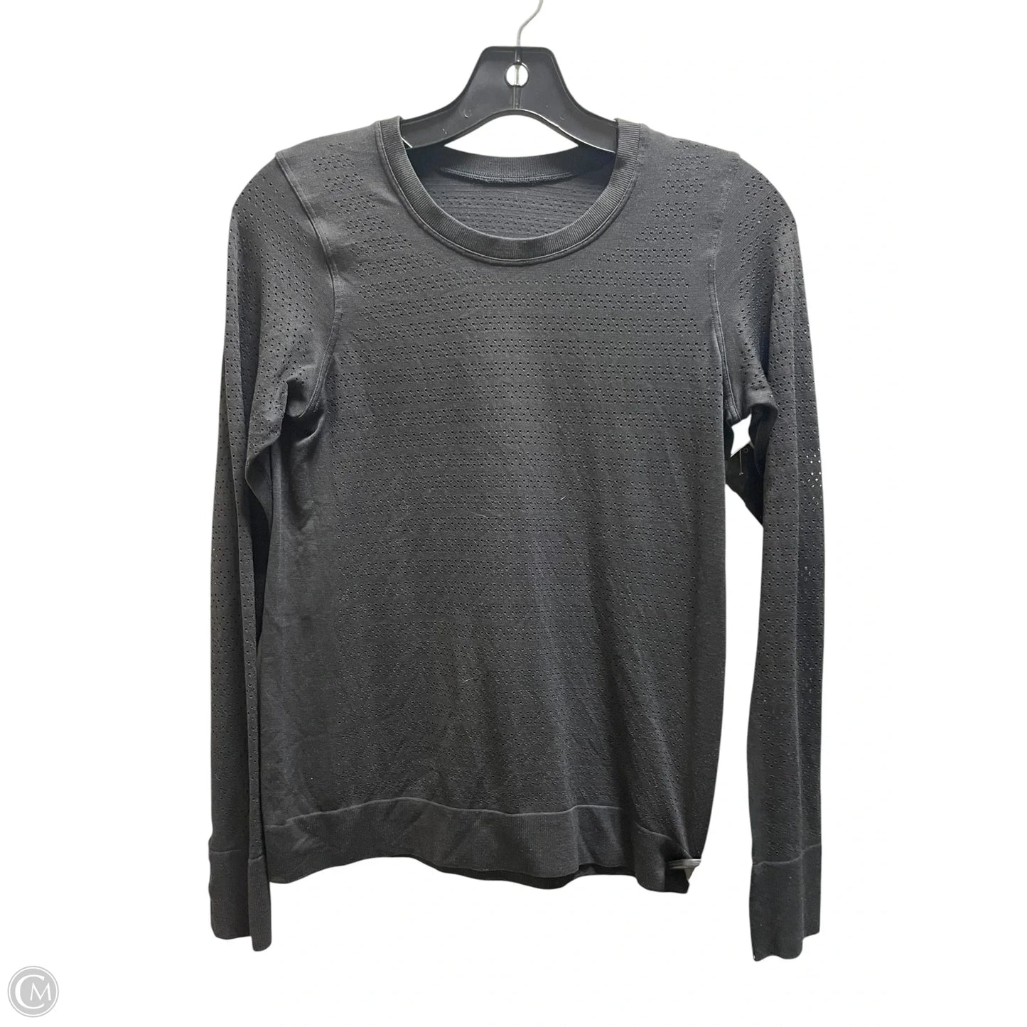 Athletic Top Long Sleeve Crewneck By Lululemon In Black, Size: S