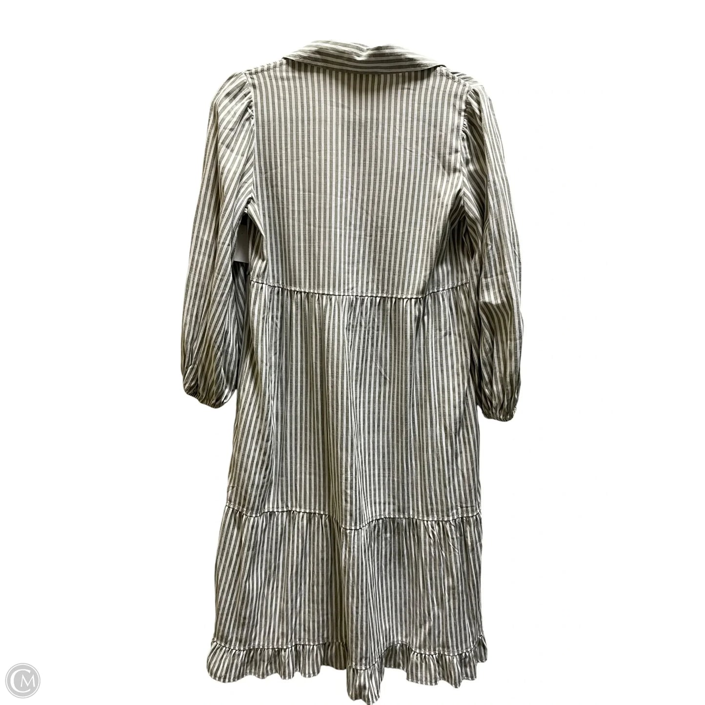Dress Casual Midi By Max Studio In Striped Pattern, Size: Xs