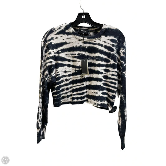 Top Long Sleeve By Monrow In Tie Dye Print, Size: Xs