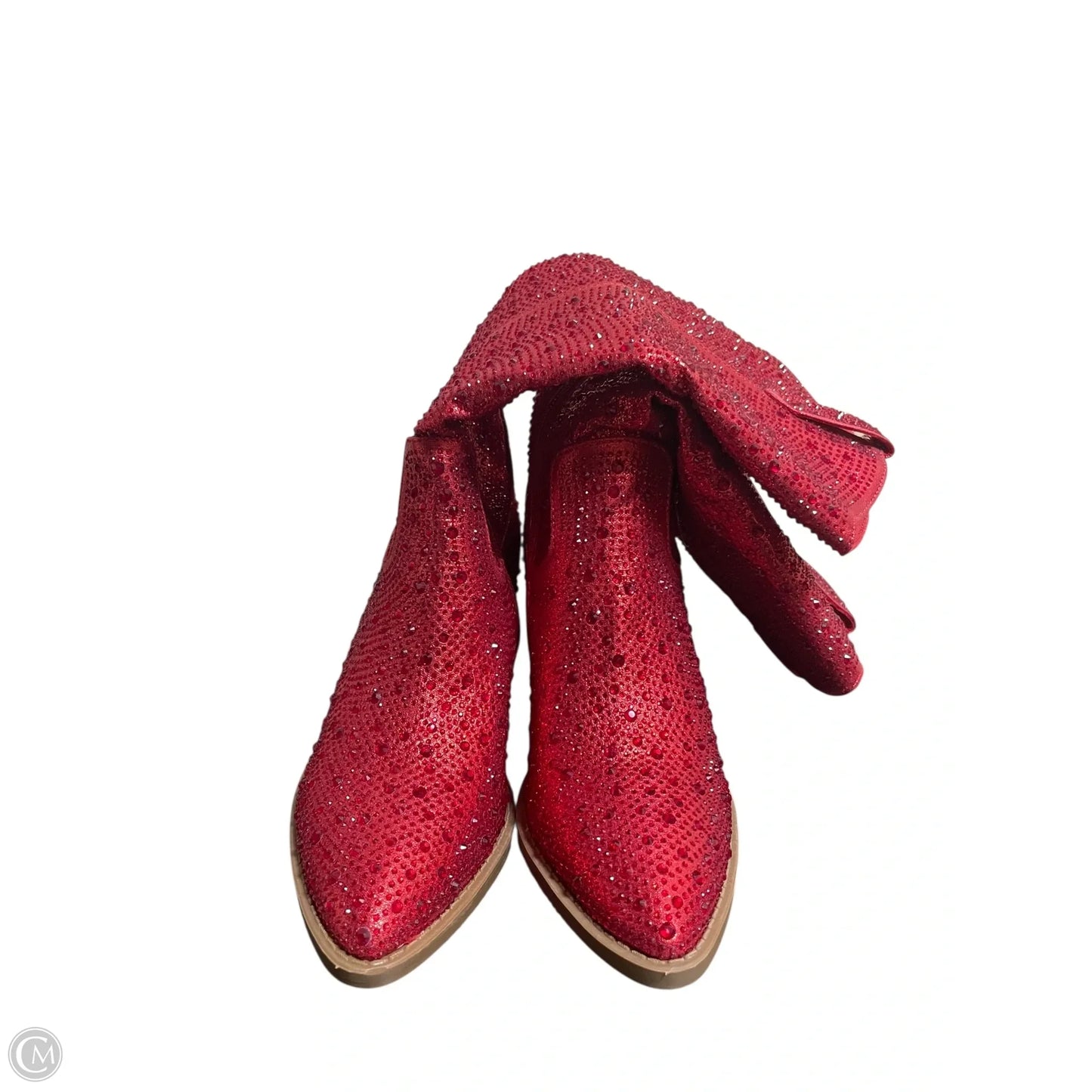 Boots Western By Forever In Red, Size: 6