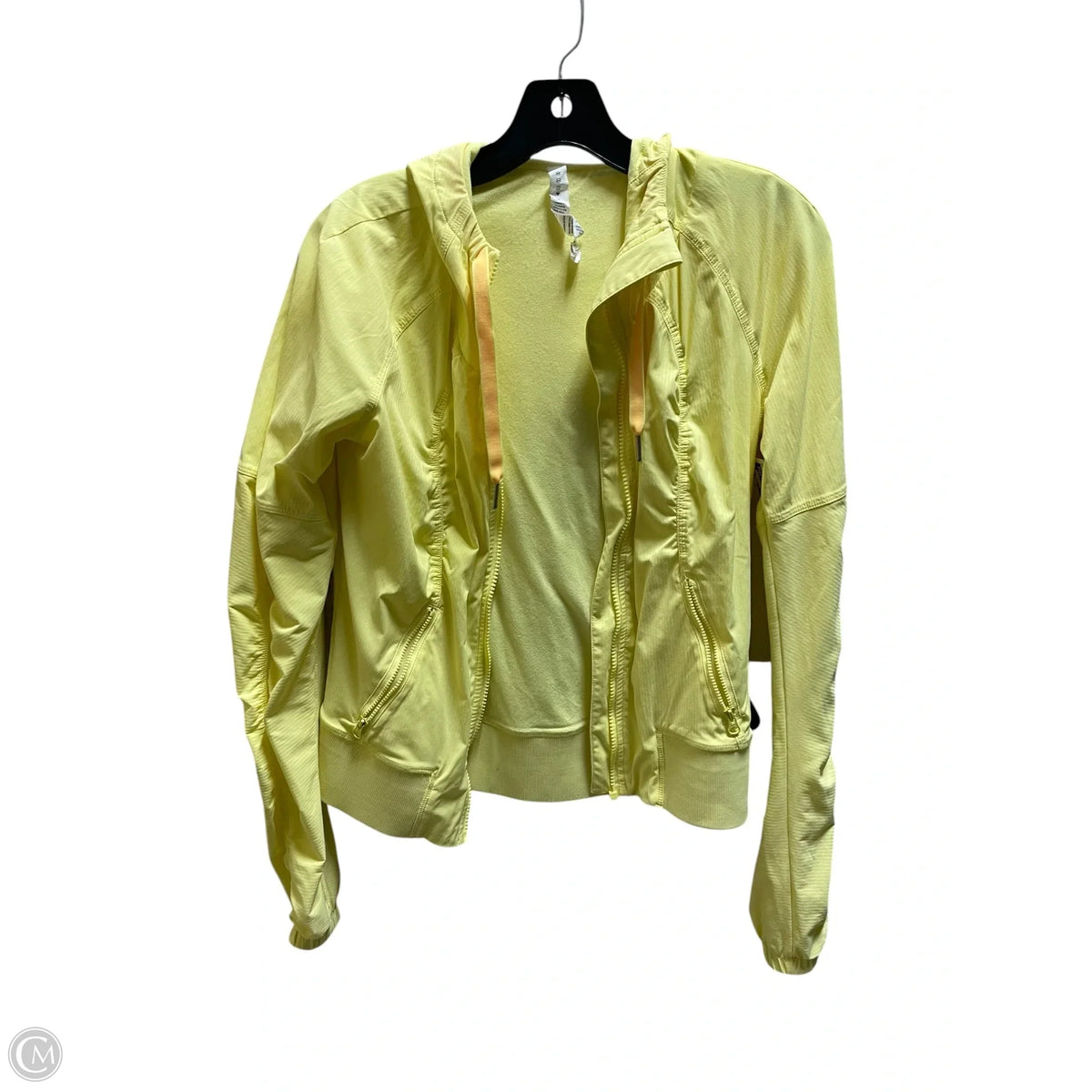 Athletic Jacket By Lululemon In Yellow, Size: 4