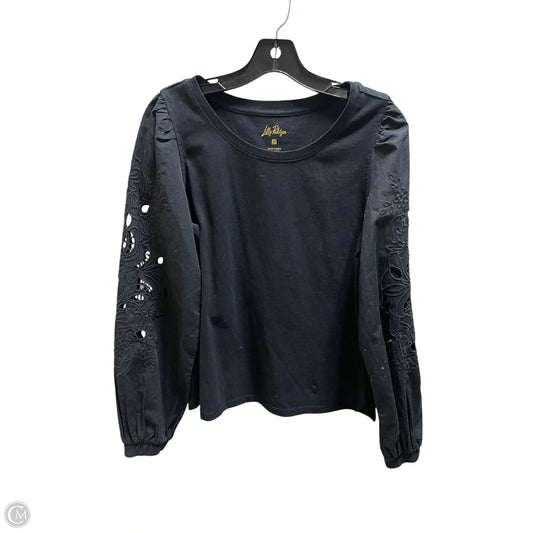 Top Long Sleeve Designer By Lilly Pulitzer In Black, Size: M