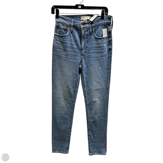 Jeans Straight By Madewell In Blue Denim, Size: 0