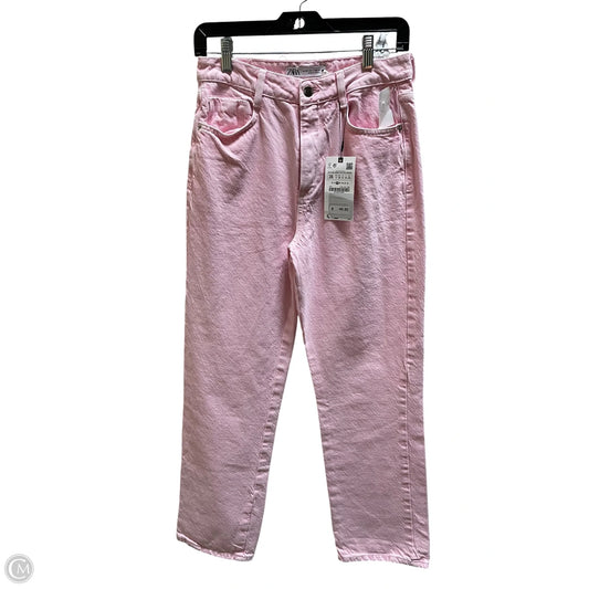 Pants Other By Zara In Pink Denim, Size: 4