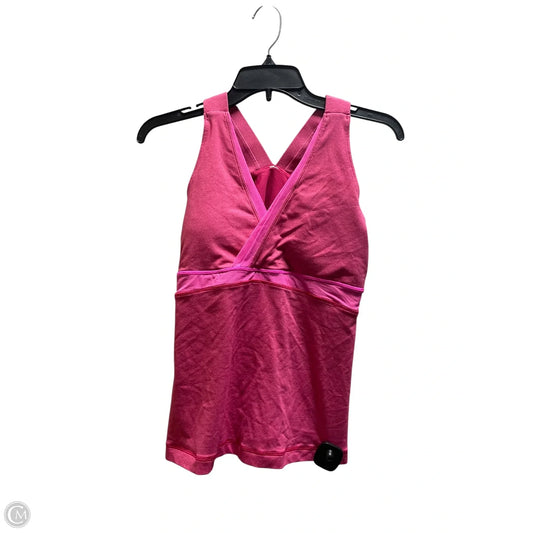 Athletic Tank Top By Lululemon In Pink, Size: M