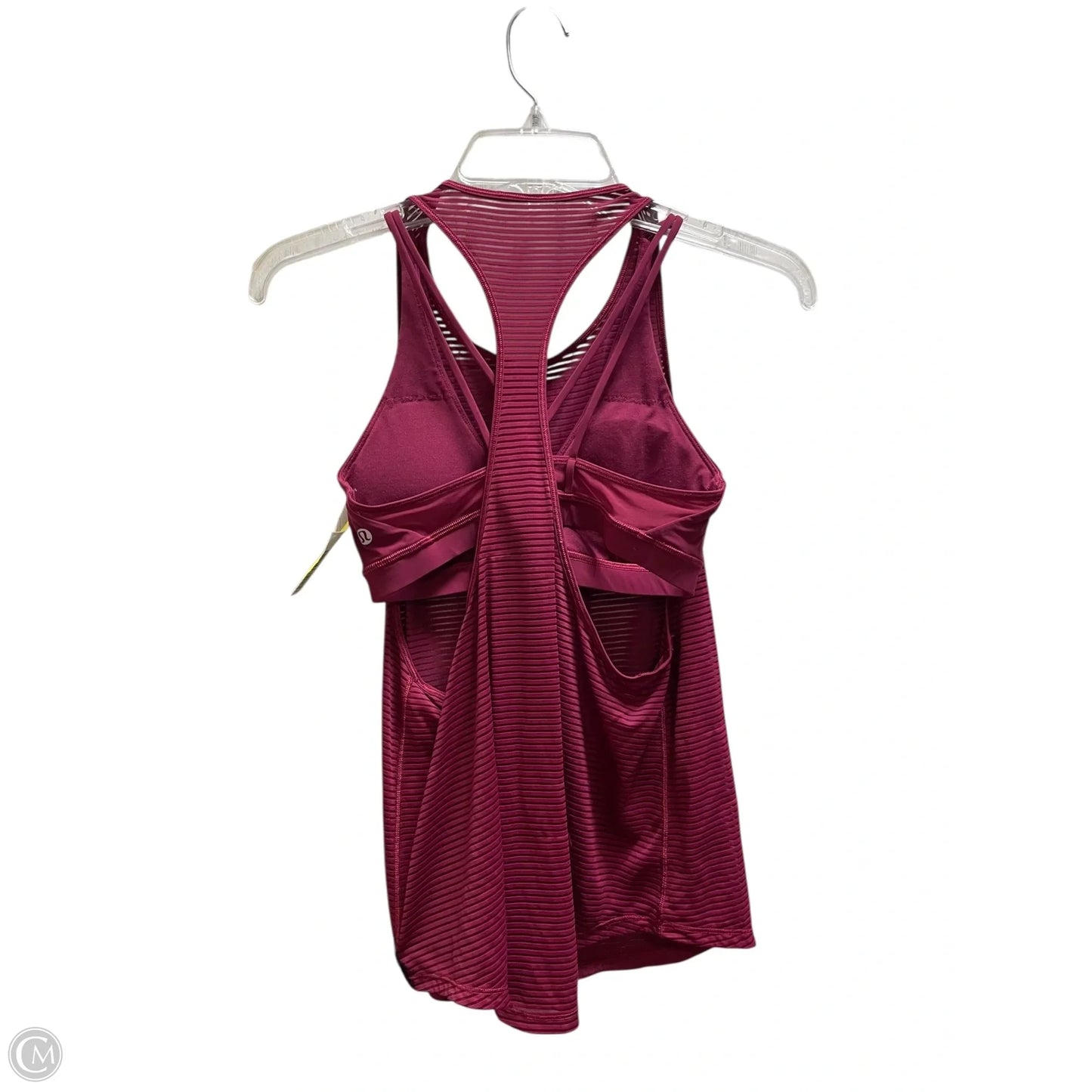 Athletic Tank Top By Lululemon In Maroon, Size: 4