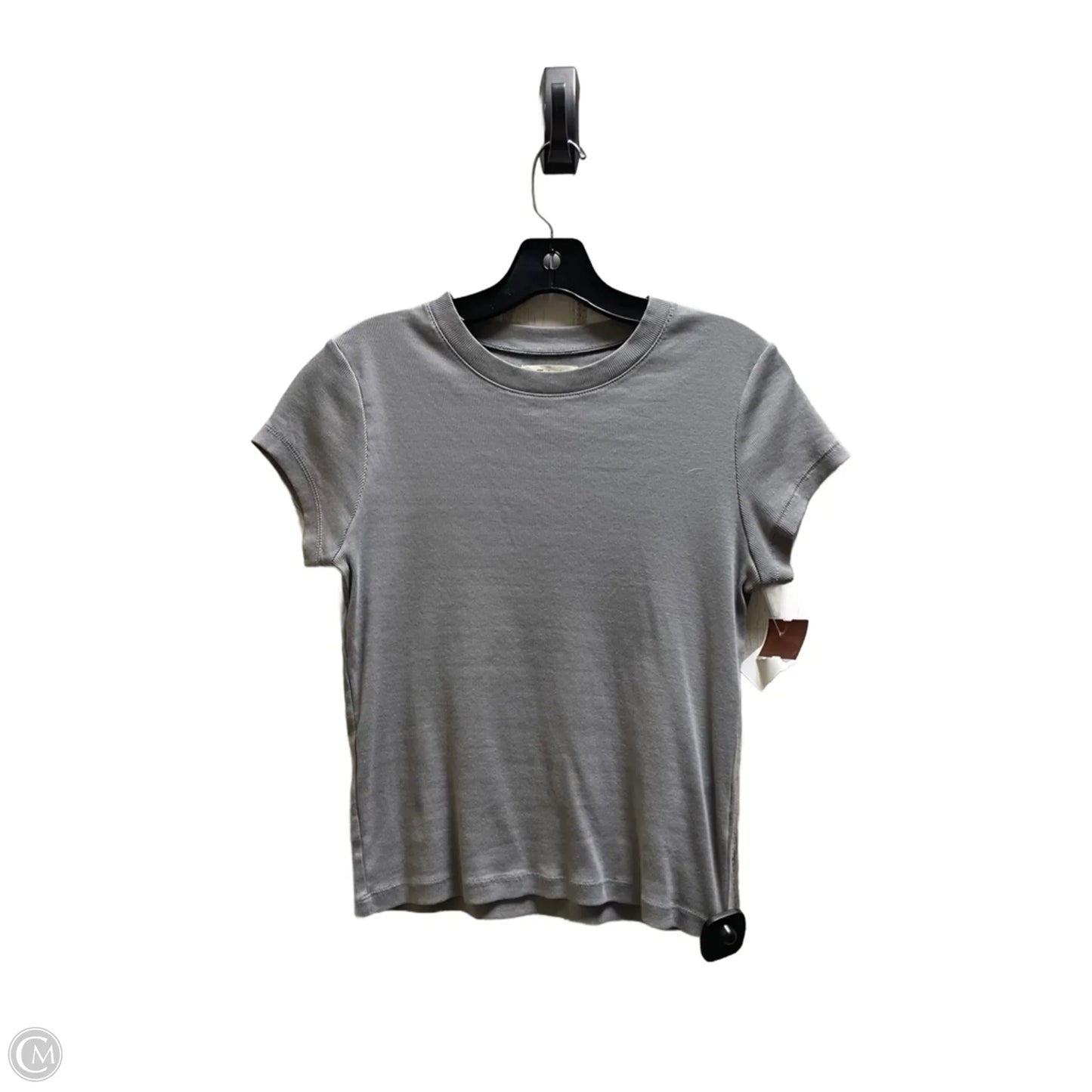 Top Short Sleeve By Madewell In Grey, Size: M