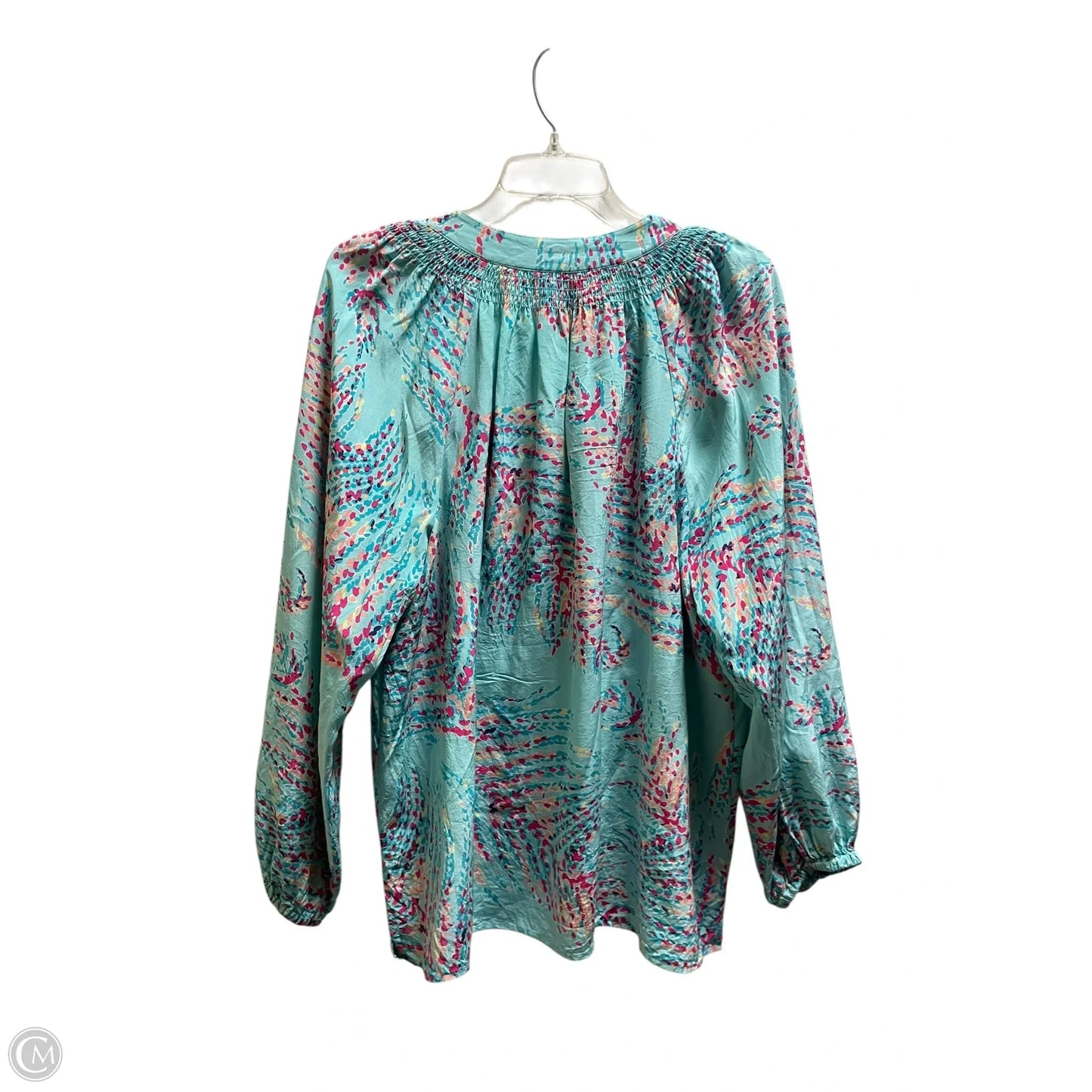 Blouse Designer By Lilly Pulitzer In Blue, Size: Xl