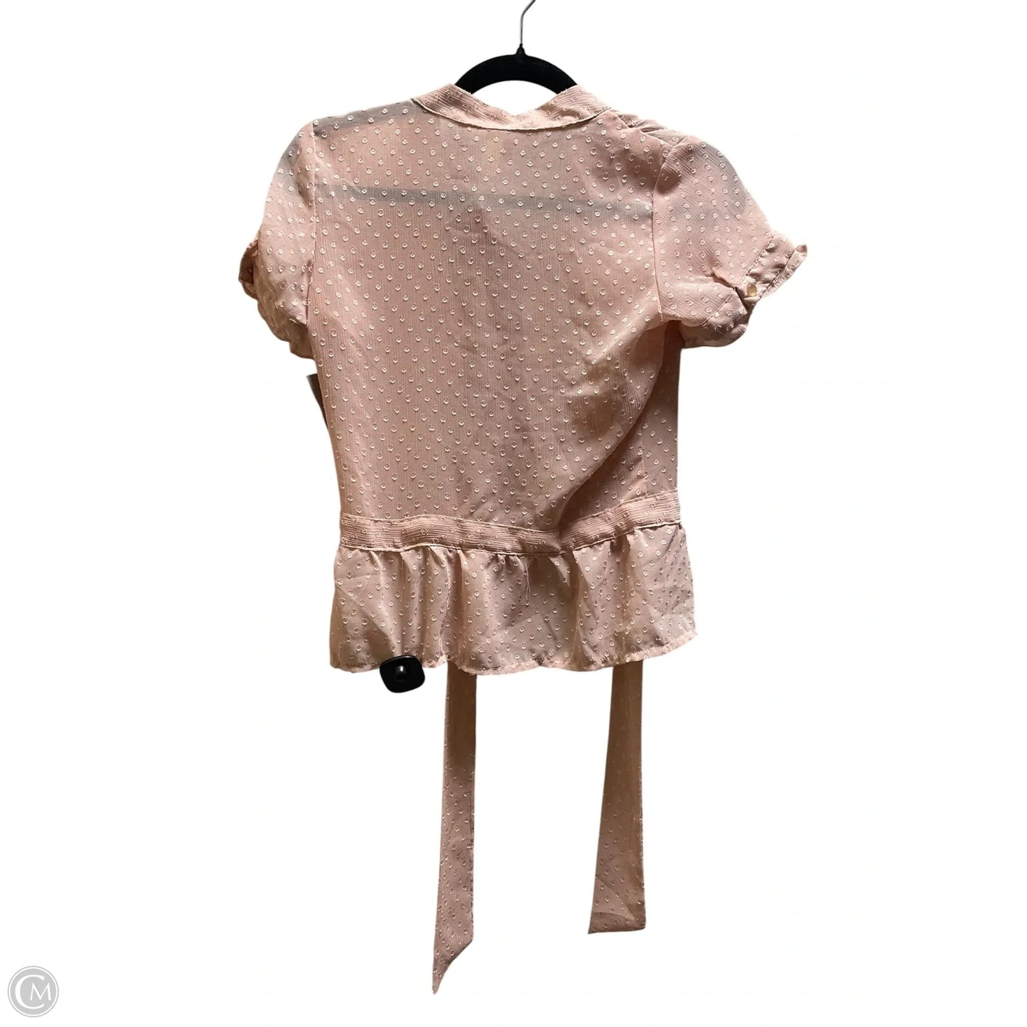 Top Short Sleeve By Ambiance Apparel In Pink, Size: S