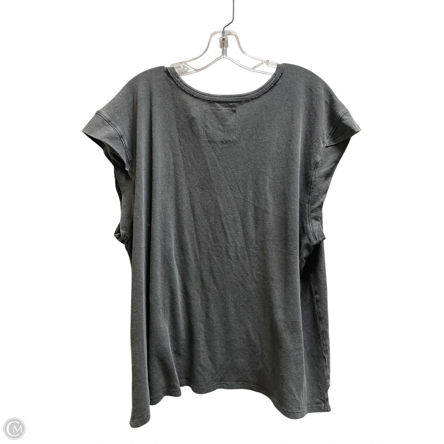 Top Short Sleeve By Aerie In Grey, Size: M