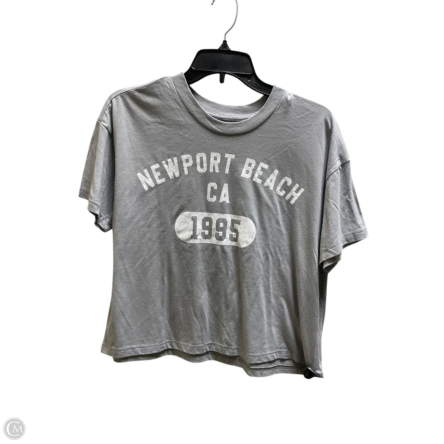 Top Short Sleeve By Clothes Mentor In Grey, Size: M
