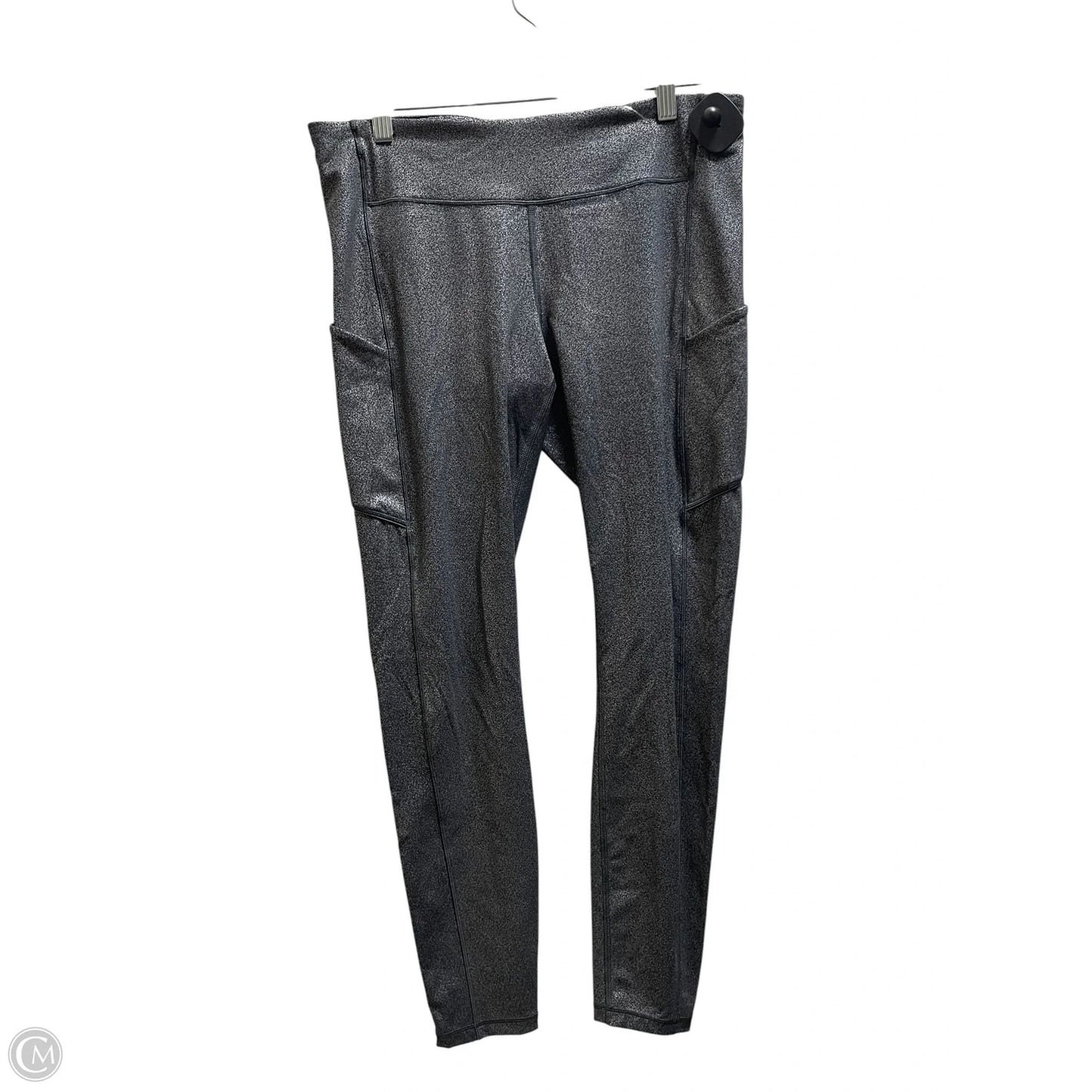 Athletic Leggings By Lululemon In Silver, Size: 10