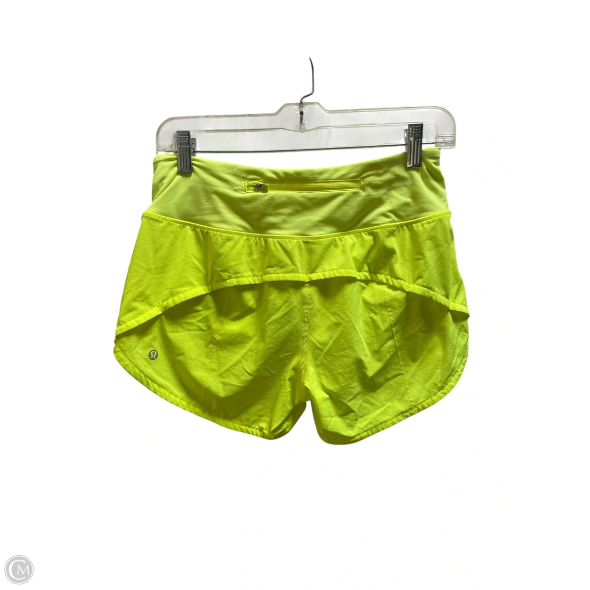 Athletic Shorts By Lululemon In Yellow, Size: 4