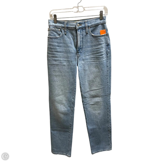 Jeans Straight By Madewell In Blue Denim, Size: 2