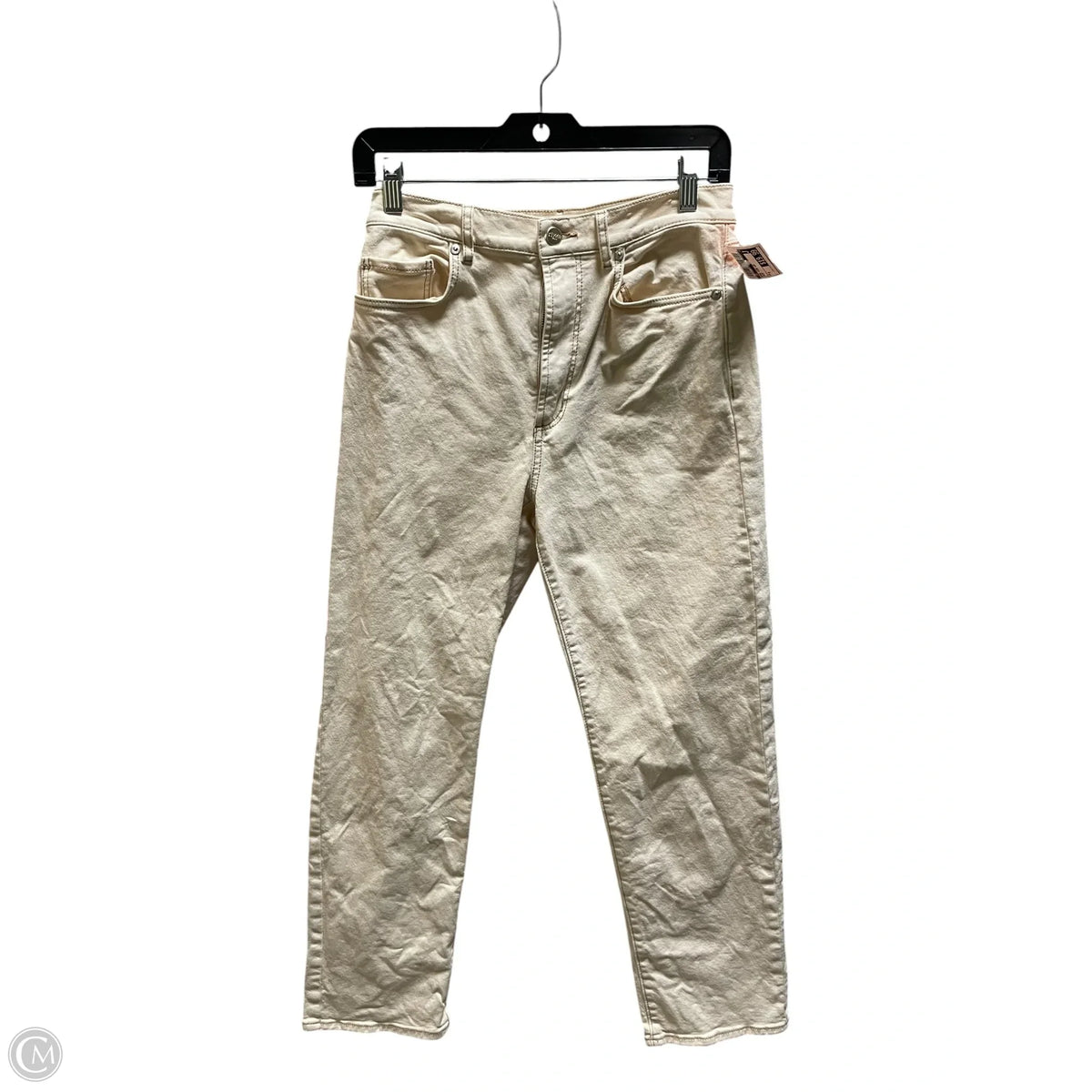 Jeans Wide Leg By Cmb In Cream, Size: 4