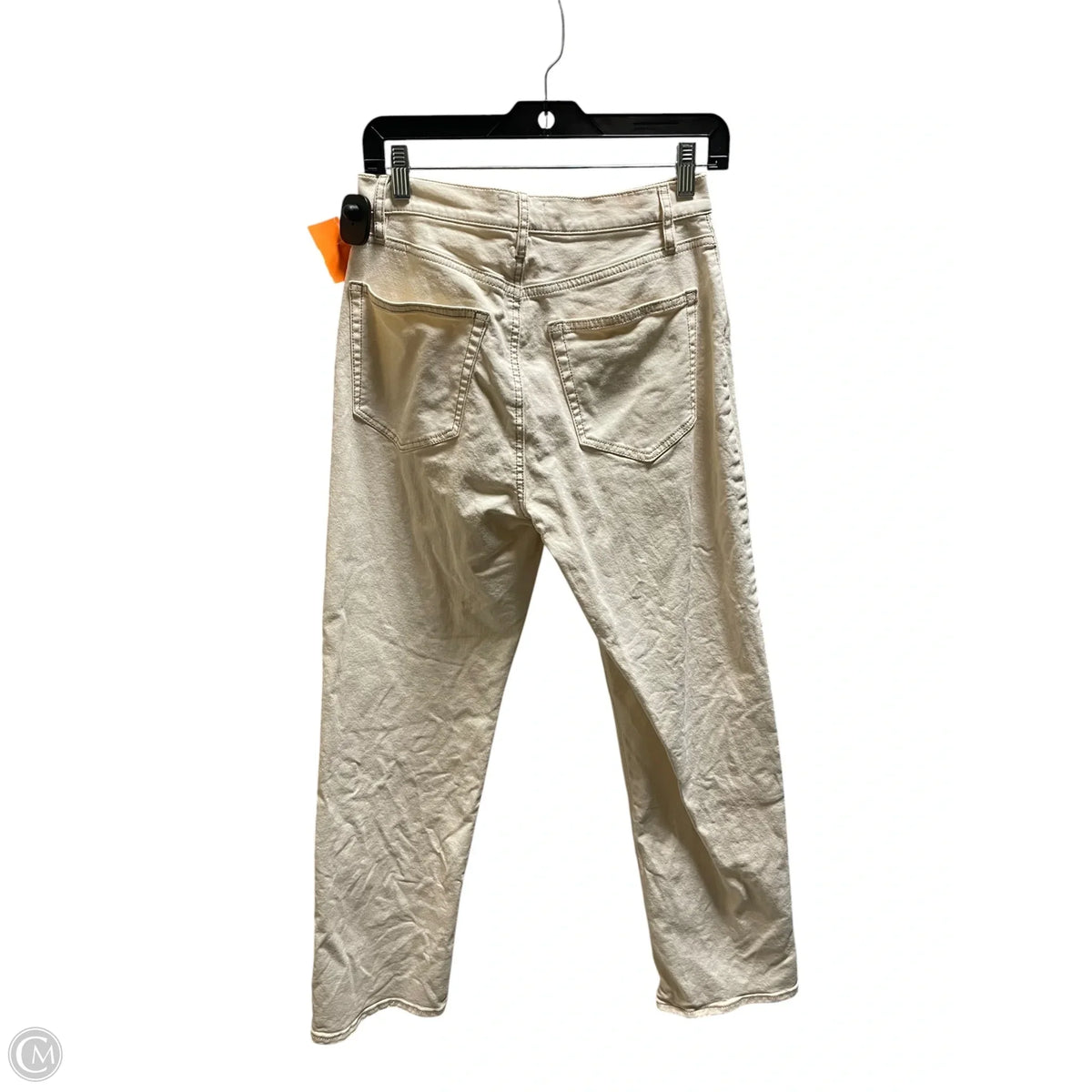 Jeans Wide Leg By Cmb In Cream, Size: 4