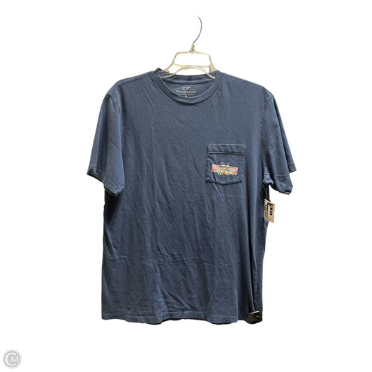 Top Short Sleeve By Vineyard Vines In Blue, Size: M