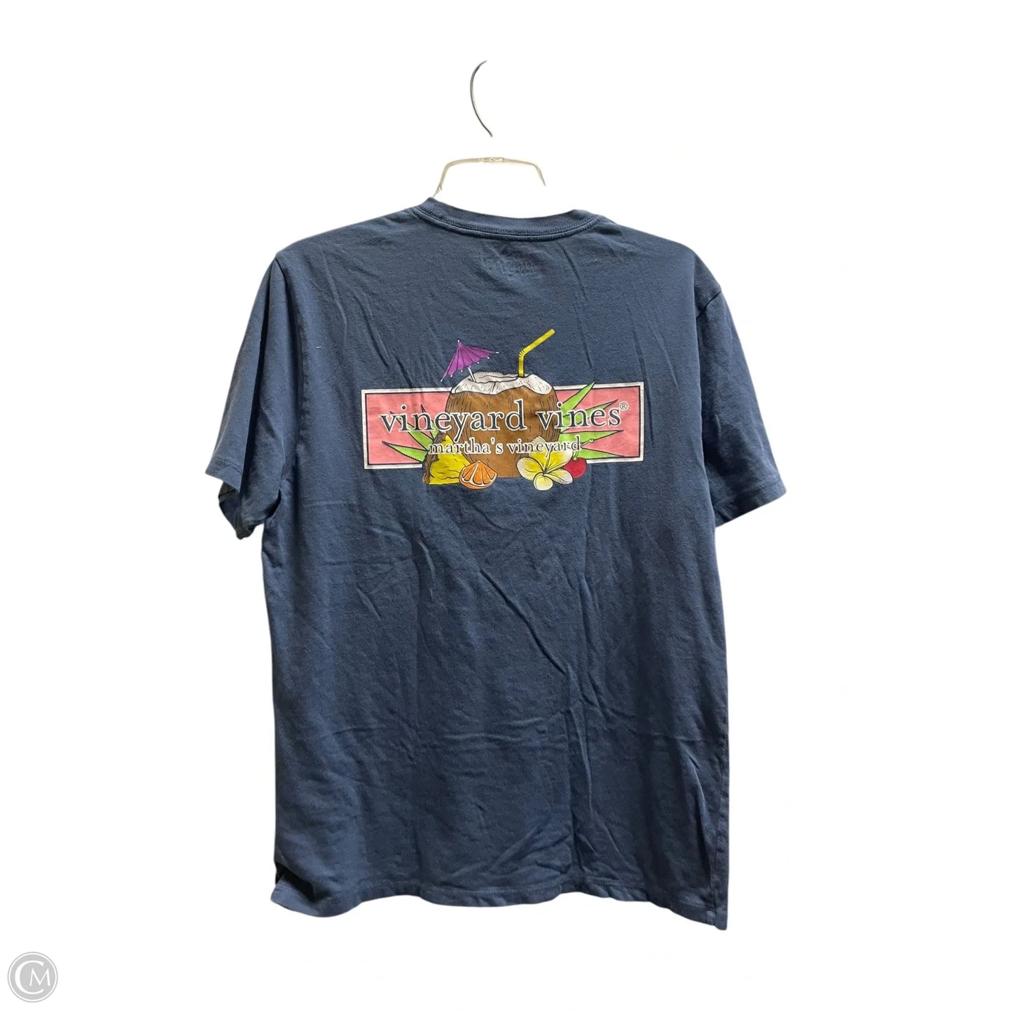 Top Short Sleeve By Vineyard Vines In Blue, Size: M