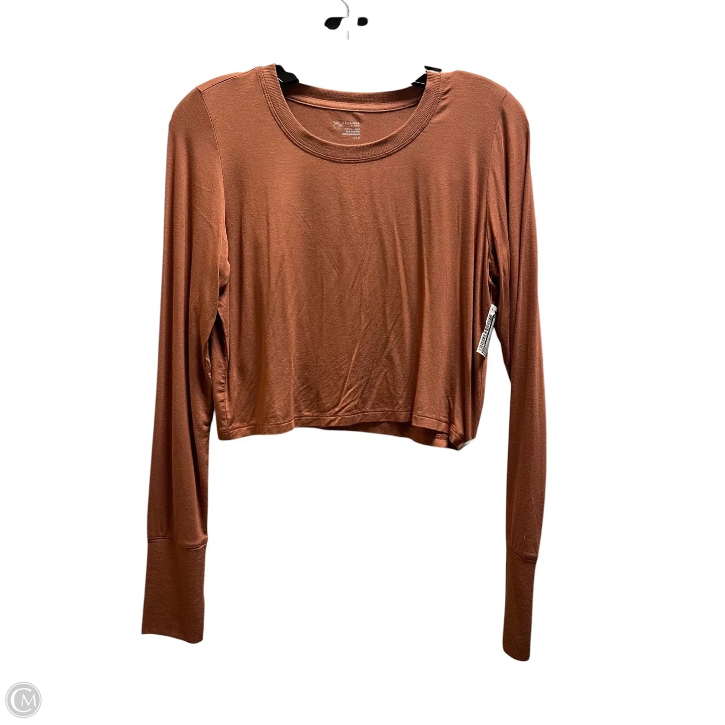 Top Long Sleeve By Aerie In Brown, Size: M