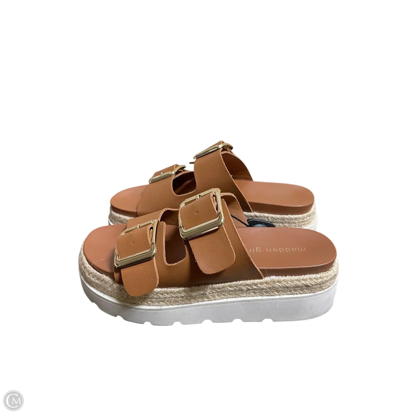 Sandals Flats By Madden Girl In Brown, Size: 7.5