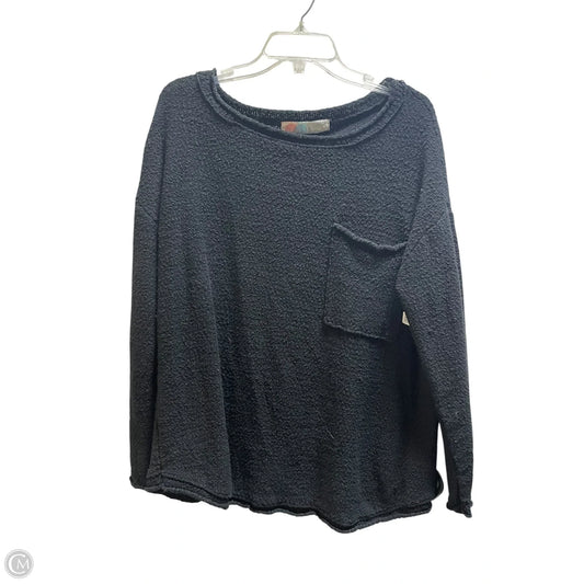Top Long Sleeve By Free People In Black, Size: S